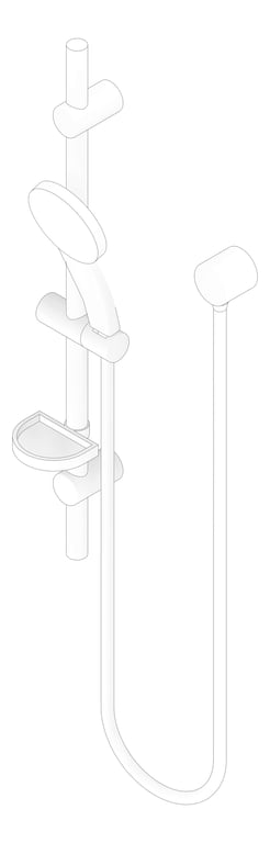 3D Documentation Image of Shower Hand Raymor Winton Rail