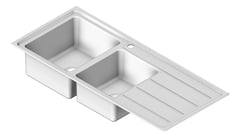 3D Shaded Image of Sink Kitchen Raymor Projix Left OneAndThreeQuarter