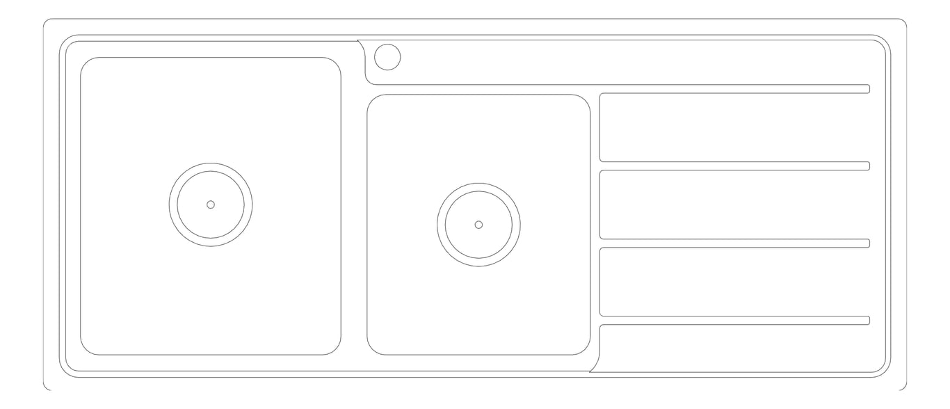 Plan Image of Sink Kitchen Raymor Projix Left OneAndThreeQuarter