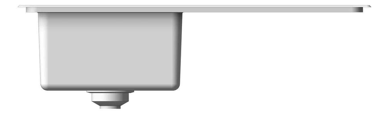 Front Image of Sink Kitchen Raymor Projix Left Single