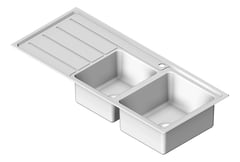 3D Shaded Image of Sink Kitchen Raymor Projix Right OneAndThreeQuarter