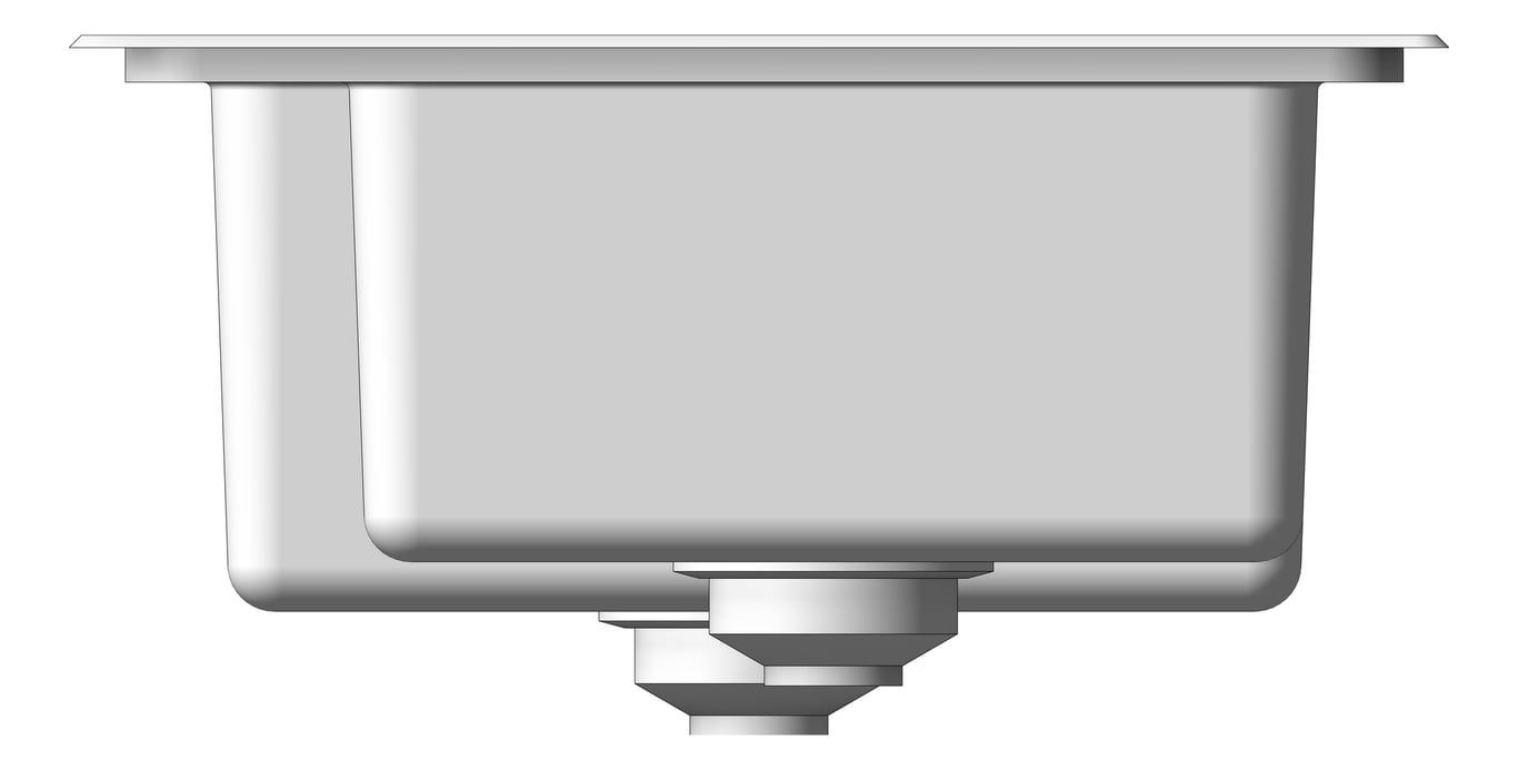 Left Image of Sink Kitchen Raymor Projix Right OneAndThreeQuarter