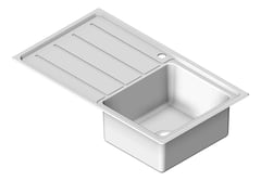 3D Shaded Image of Sink Kitchen Raymor Projix Right Single