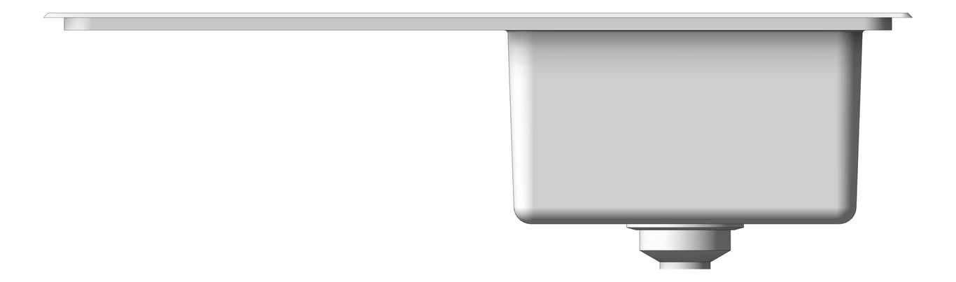 Front Image of Sink Kitchen Raymor Projix Right Single