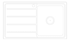 Plan Image of Sink Kitchen Raymor Projix Right Single