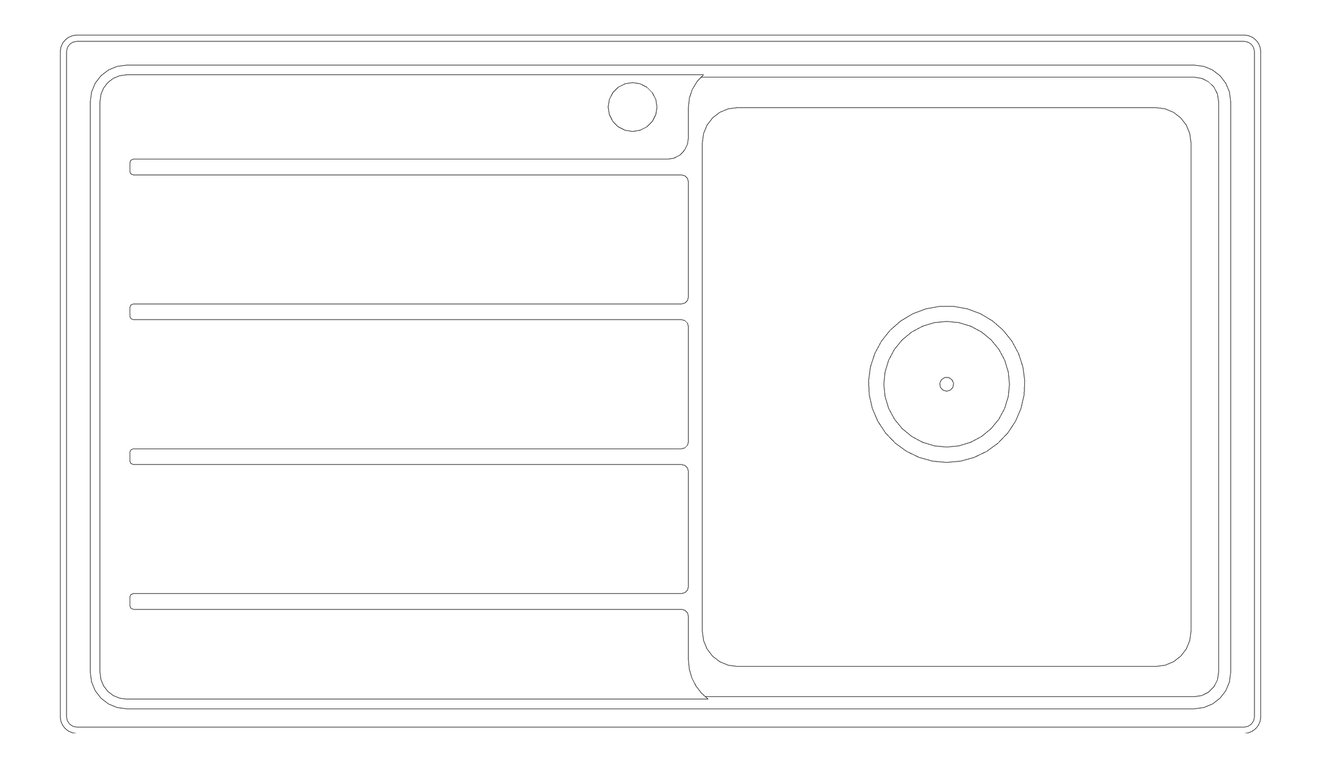 Plan Image of Sink Kitchen Raymor Projix Right Single