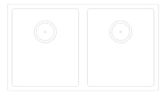 Plan Image of Sink Kitchen Raymor Sigma Undermount Double