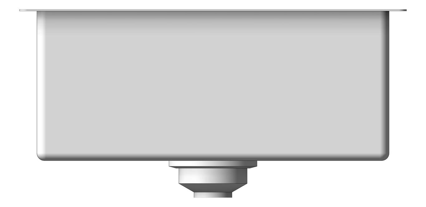 Front Image of Sink Laundry Raymor Projix Single