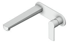 3D Shaded Image of MixerSet Wall Raymor Alpha BathBasinSet 220