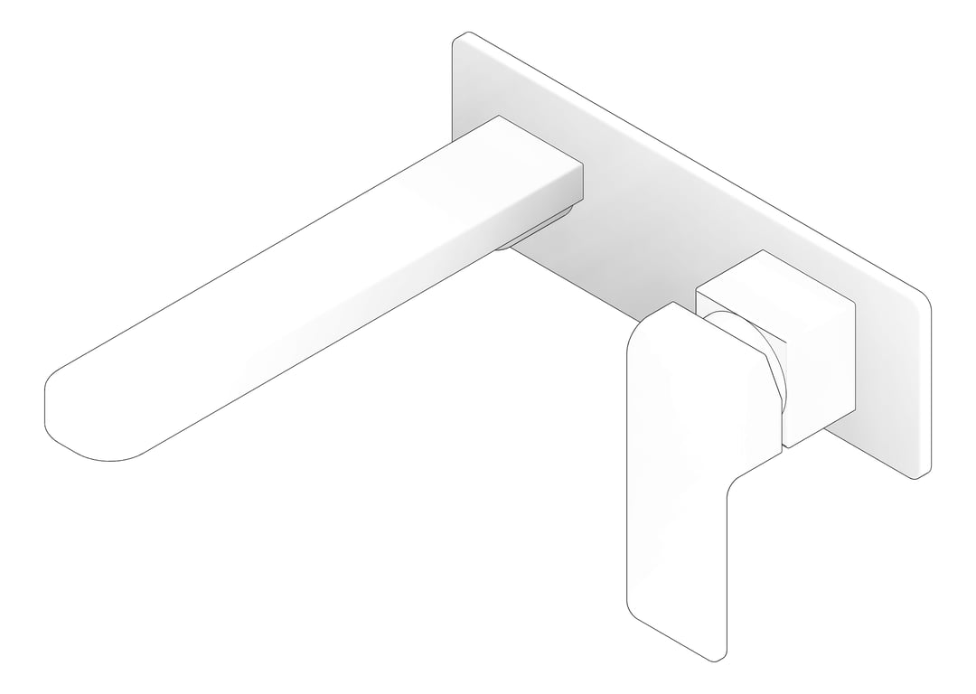 3D Documentation Image of MixerSet Wall Raymor EdgeII BathBasinSet 200