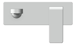 Front Image of MixerSet Wall Raymor EdgeII BathBasinSet 200