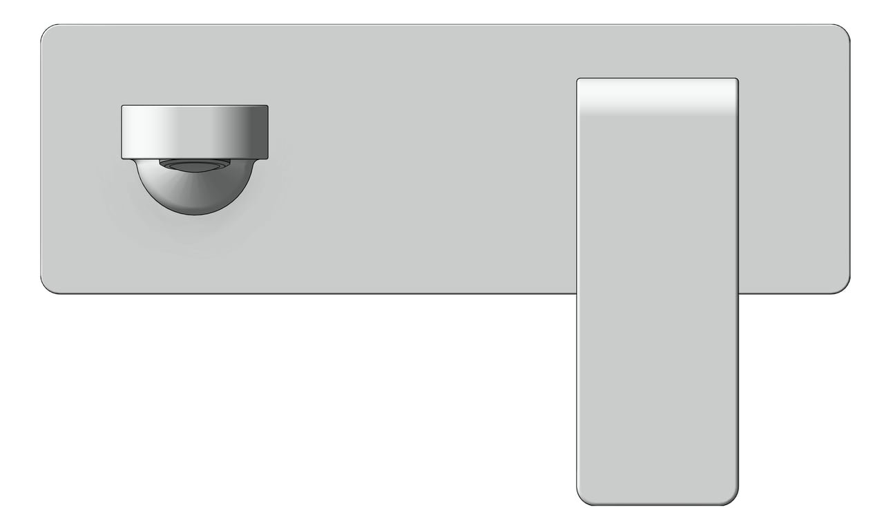 Front Image of MixerSet Wall Raymor EdgeII BathBasinSet 200