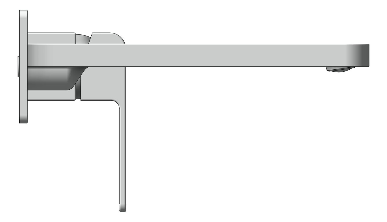 Left Image of MixerSet Wall Raymor EdgeII BathBasinSet 200