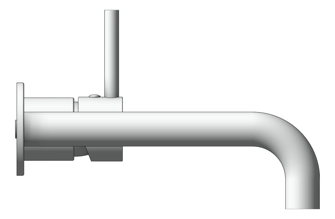 Left Image of MixerSet Wall Raymor ProjixFlip BathBasinSet 200