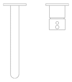 Plan Image of MixerSet Wall Raymor ProjixFlip BathBasinSet 200