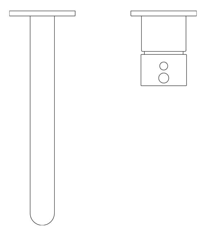 Plan Image of MixerSet Wall Raymor ProjixFlip BathBasinSet 200