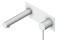 3D Shaded Image of MixerSet Wall Raymor Projix BathBasinSet 160