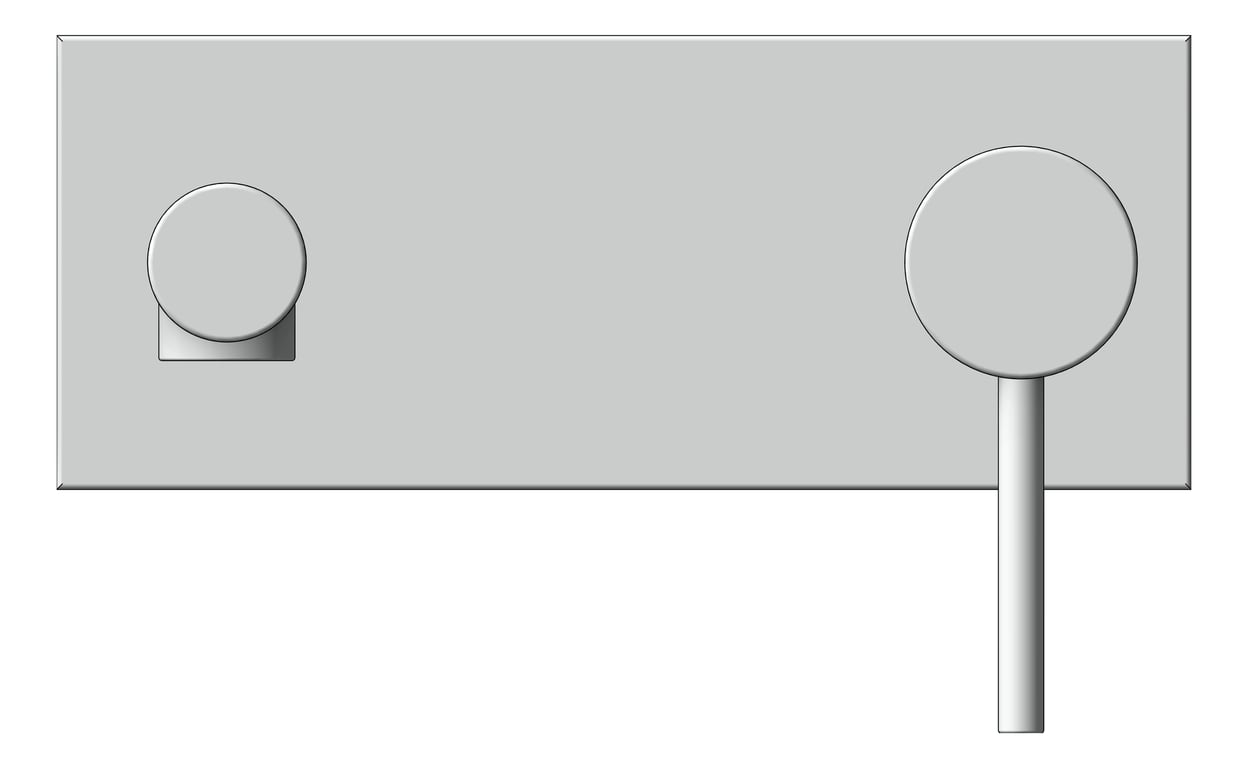 Front Image of MixerSet Wall Raymor Projix BathBasinSet 160