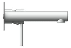 Left Image of MixerSet Wall Raymor Projix BathBasinSet 160