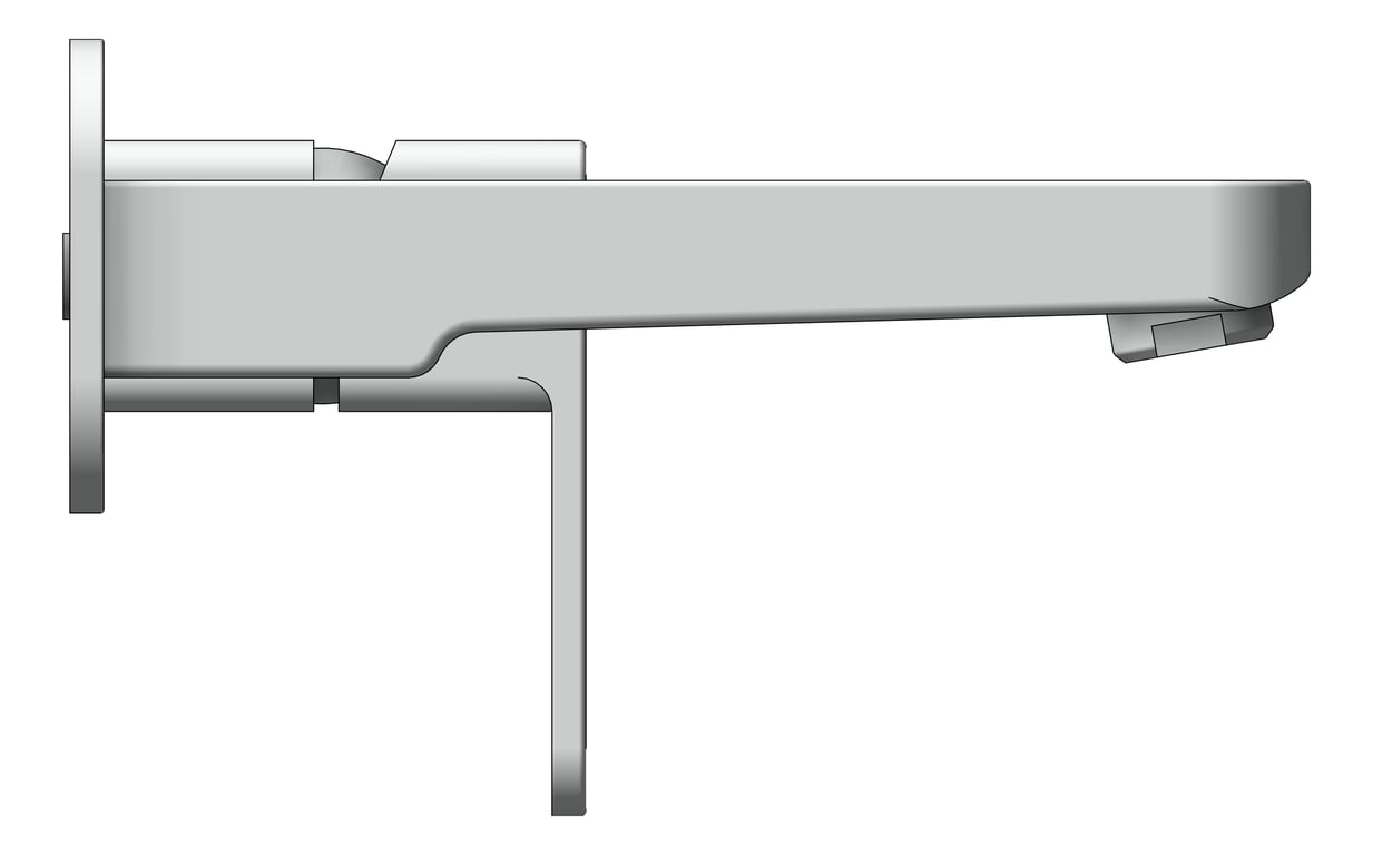 Left Image of MixerSet Wall Raymor Sigma BathBasinSet 160mm