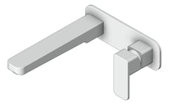 3D Shaded Image of MixerSet Wall Raymor Sigma BathBasinSet 220mm