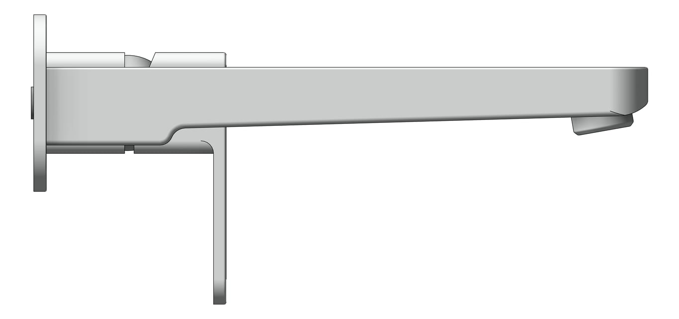 Left Image of MixerSet Wall Raymor Sigma BathBasinSet 220mm