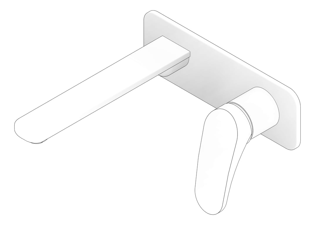 3D Documentation Image of MixerSet Wall Raymor Winton BathBasinSet 200mm