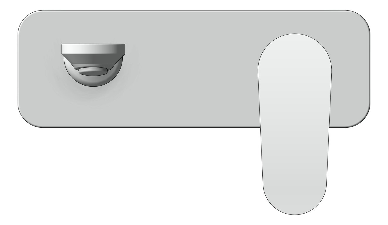 Front Image of MixerSet Wall Raymor Winton BathBasinSet 200mm
