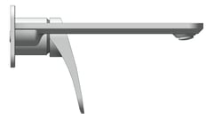 Left Image of MixerSet Wall Raymor Winton BathBasinSet 200mm