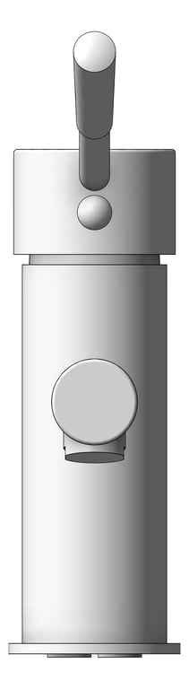 Front Image of MixerTap Basin Raymor PinLever 16Deg 35mmCartridge
