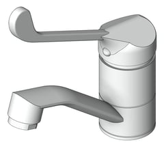 3D Shaded Image of MixerTap Basin Raymor SurgeonLever 28Deg