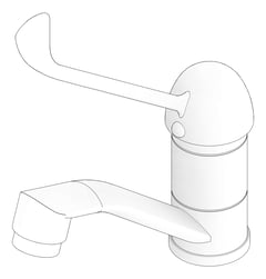 3D Documentation Image of MixerTap Basin Raymor SurgeonLever 36Deg