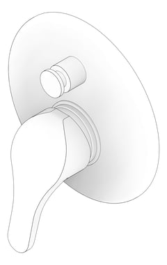 3D Documentation Image of MixerTap Wall Raymor BanjoBC Diverter