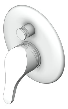 3D Shaded Image of MixerTap Wall Raymor BanjoBC Diverter