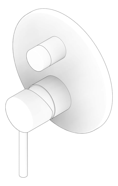 3D Documentation Image of MixerTap Wall Raymor Projix Diverter