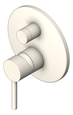 3D Shaded Image of MixerTap Wall Raymor Projix Diverter