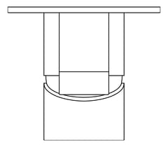 Plan Image of MixerTap Wall Raymor Projix Diverter SquarePlate