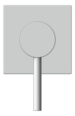 Front Image of MixerTap Wall Raymor Projix PinLever SquarePlate
