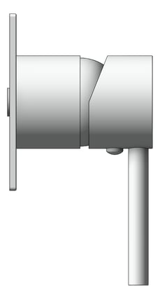 Left Image of MixerTap Wall Raymor Projix PinLever SquarePlate