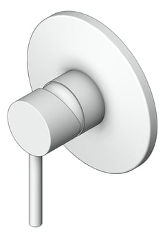 3D Shaded Image of MixerTap Wall Raymor Projix RoundPlate
