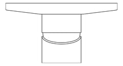 Plan Image of MixerTap Wall Raymor Projix RoundPlate
