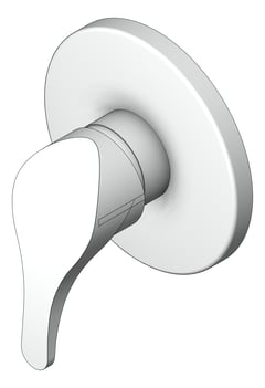 3D Shaded Image of MixerTap Wall Raymor Surrey