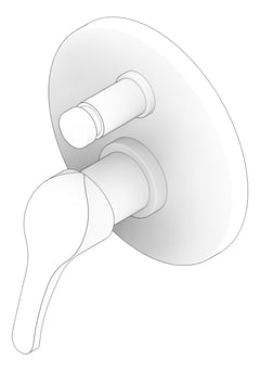 3D Documentation Image of MixerTap Wall Raymor Surrey Diverter