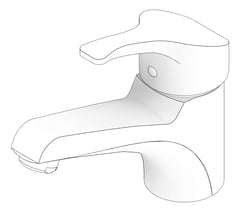 3D Documentation Image of Mixer Basin Raymor BanjoBC FixedLever Single