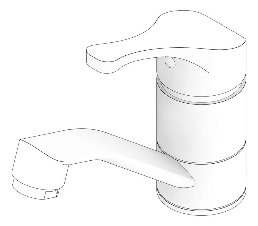 3D Documentation Image of Mixer Basin Raymor Banjo Swivel Single