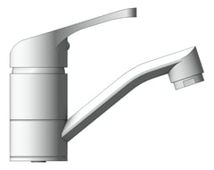 Left Image of Mixer Basin Raymor Banjo Swivel Single