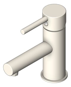 3D Shaded Image of Mixer Basin Raymor Projix FixedSpout PinLever