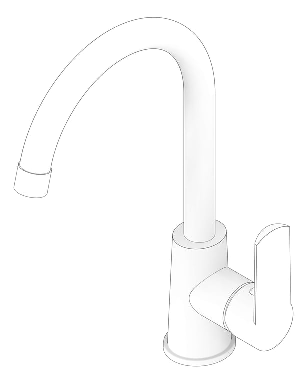 3D Documentation Image of Mixer Sink Raymor Alpha