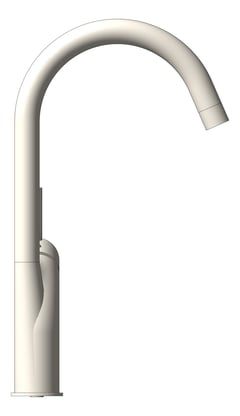 Left Image of Mixer Sink Raymor Atlanta Gooseneck PinLever