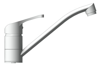 Left Image of Mixer Sink Raymor BanjoBC SingleLever